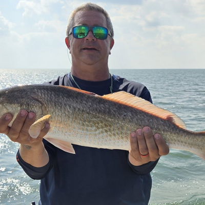 Fish in the box with Capt. Marc