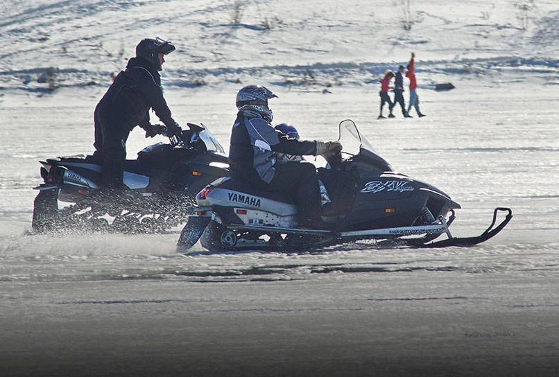 snowmobiling