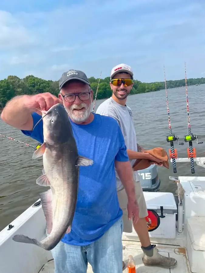 Finding catfish in deep holes 
