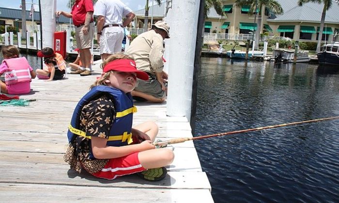 kid fishing, fishing rod, dock, jetty fishing