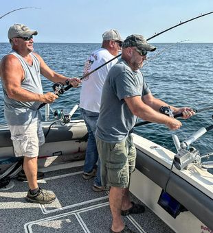 Hooked on Lake Michigan salmon