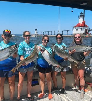 Perfect fishing day Lake Michigan