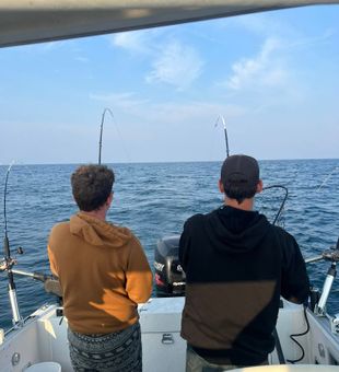 Casting lines, chasing dreams on the big lake.
