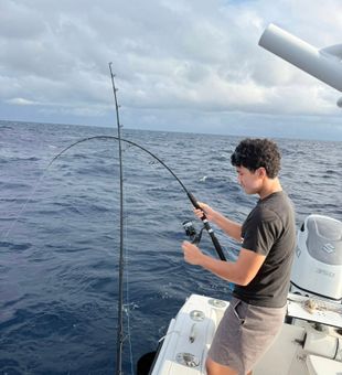 Offshore fishing action