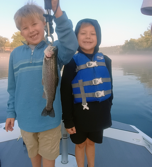 Rainbow trout success at Table Rock Lake!