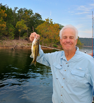 Nice spotted bass using jigging techniques at Hermitage State Park Ramp!