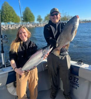Impressive Lake Trout and Drum haul!