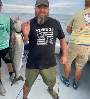 Chasing kings on the open water.