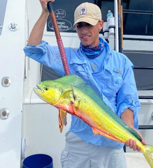 Colorful mahi mahi fished in Morehead City!