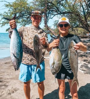 Little Tunny and mixed species catch in Lahaina!