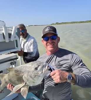 Back-bay fishing in South Padre Island, TX for redfish, trout, and seasonal species.