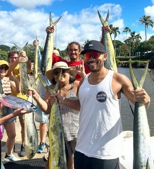 Haleiwa Mahi-Mahi magic with Go Fishing Hawaii!