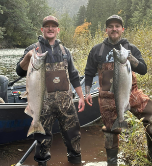 Tranquil Salmon Fishing In  Elk River