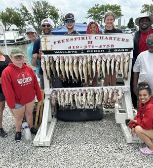 Outstanding walleye and perch haul from Port Clinton waters!