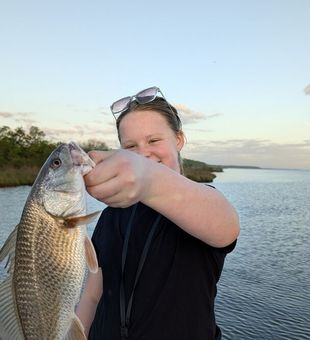 Fishing through the marsh