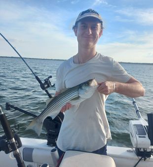 Nice Striped Bass action on the water!