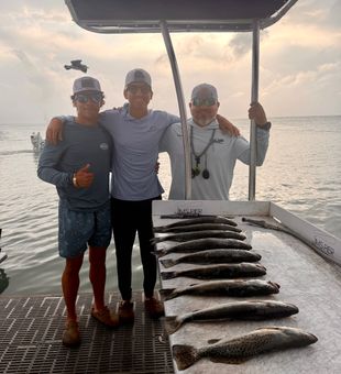 South Padre Island, TX  speckled trout filling up the cleaning station!

