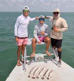 Great day of speckled trout fishing in Brownsville!