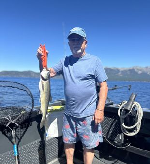 Casting lines and chasing bites in the crystal-clear waters of Carnelian Bay, CA.