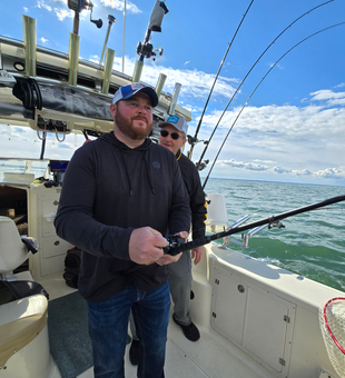 Perfect day for jigging and trolling. Cloudy conditions bringing exciting opportunities.