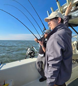 Trolling setup ready for action on Lake Erie!