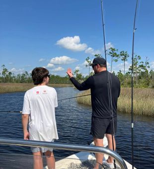 Awesome Redfish lesson in calm backwaters.