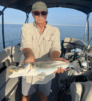 Great catch using deep sea light tackle drift fishing at Jim's Pier today!