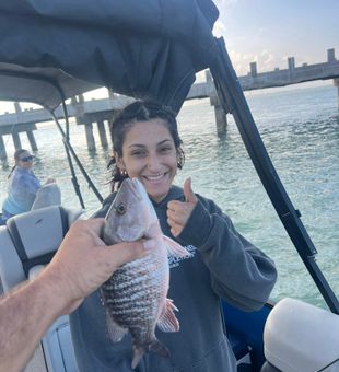 A smile that truly shows the enjoyment that fishing can bring - Port Isabel, TX.