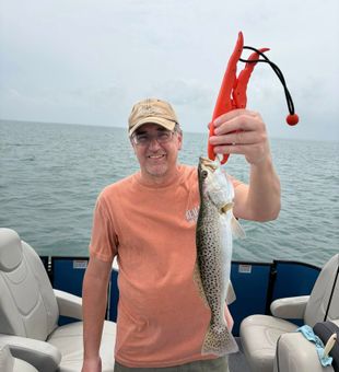 Beautiful speckled trout from South Padre Island waters!