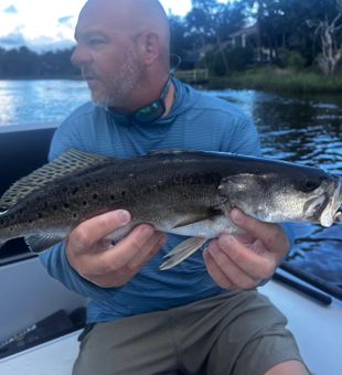 Solid speckled trout action on the water!