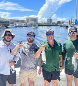 Great day Spanish Mackerel fishing in Carolina Beach