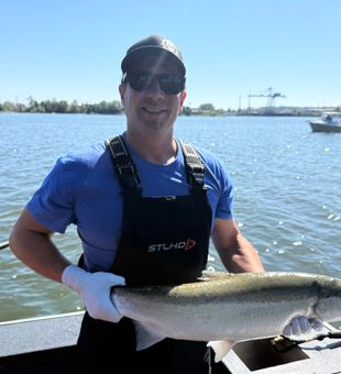 Beautiful Milwaukie coho salmon makes the perfect catch!