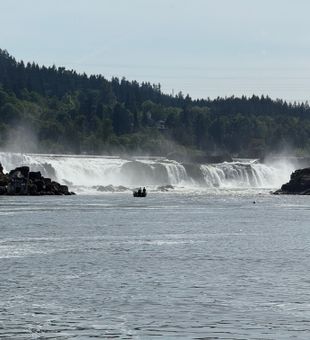 Epic fishing spot below the thundering falls in Milwaukie!