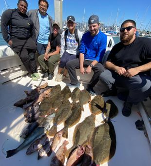Halibut Haul in California Fishing Charters