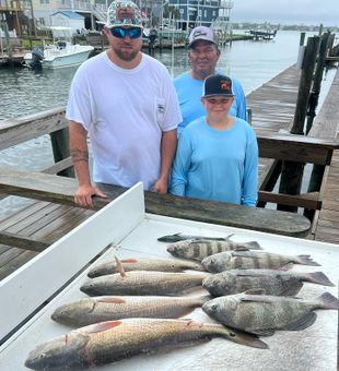 Atlantic Beach redfish and black drum made for excellent fishing!