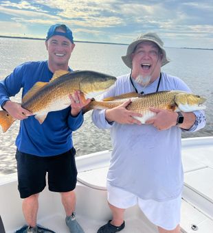 Got a matching Redfish on Atlantic Beach today.