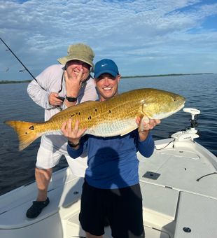 Atlantic Beach Redfish catch using pro fishing techniques