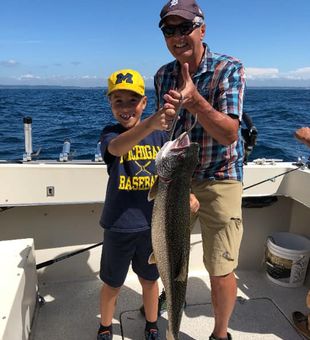 Reeling in Manistee Salmon
