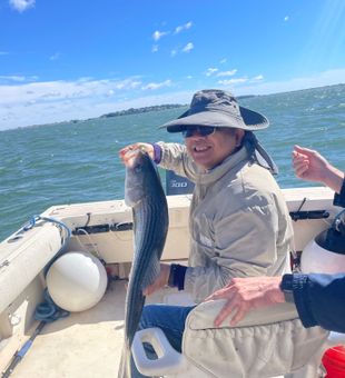 Another successful catch on Hingham waters!