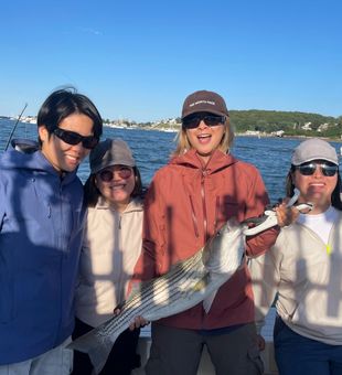 Hingham striped bass fishing delivers excellent results!