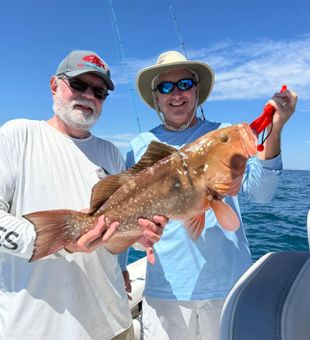 Great offshore grouper catch with Fishbonz Charters