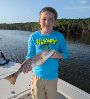Beautiful Crystal River redfish making the day complete!