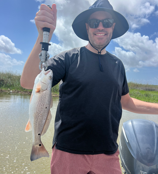 Louisiana redfish caught in Venice shallow waters!