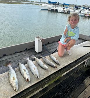Speckled trout and bluefish success in Pleasanton TX!