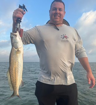 Beautiful Port Aransas speckled trout from the blue water!