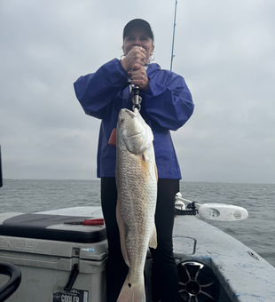 Beautiful Rockport redfish makes for an epic catch!
