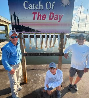 Outstanding speckled trout haul from Pleasanton TX waters!