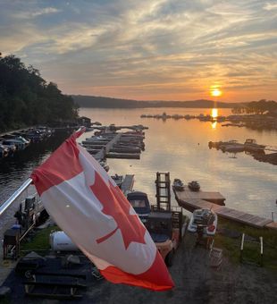 Georgian Bay Marina: Beautiful Sunset!