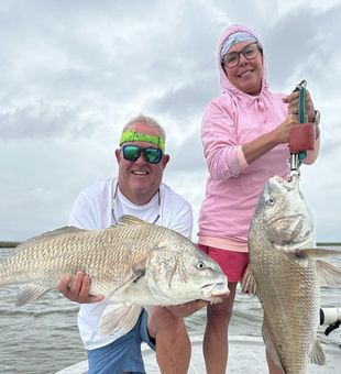 Amazing Black Drum caught off of Tiki Island!