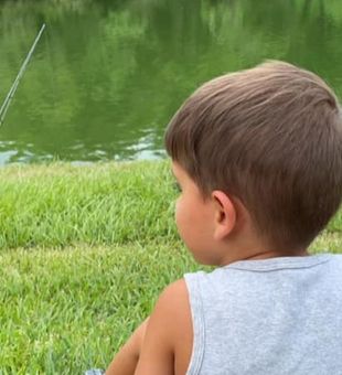 Counting the fish in the waters of Tiki Island!!